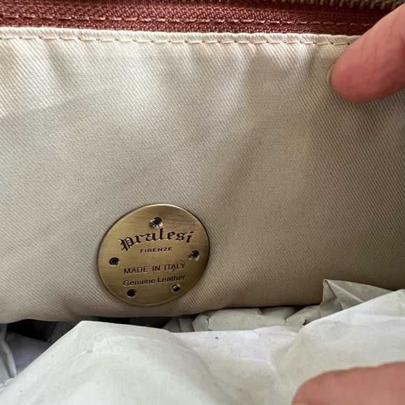 NWT PRATESI FIRENZE SATCHEL PURSE BAG - Picture 6 of 8